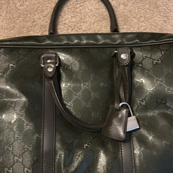 Gucci dark  green laptop bag - Picture 3 of 4